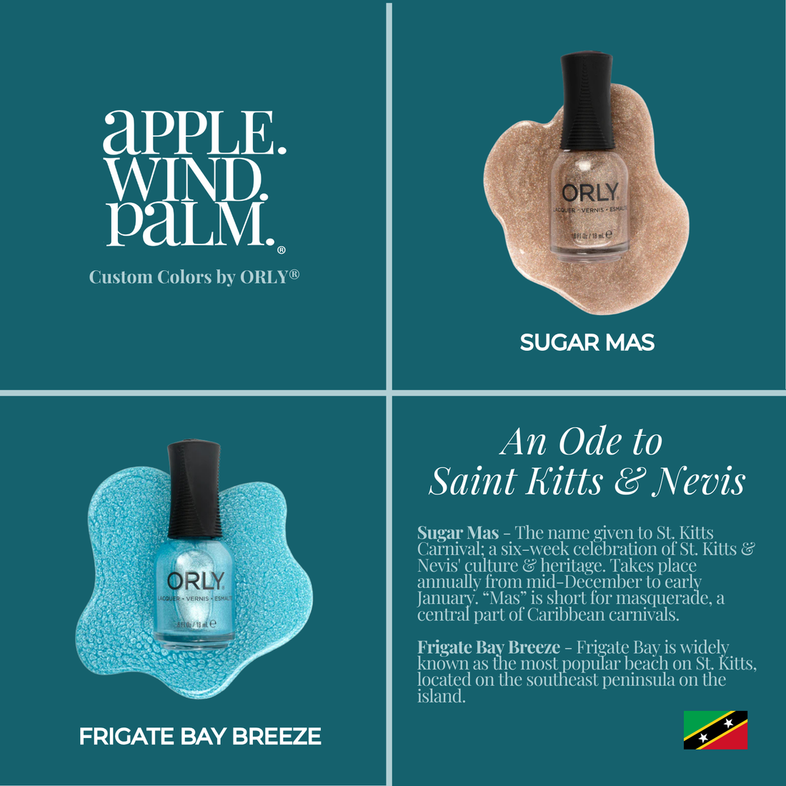 Apple.Wind.Palm.® x ORLY Color Labs